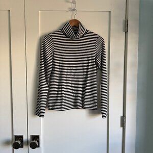 Everlane Organic Cotton Striped Turtleneck Size S